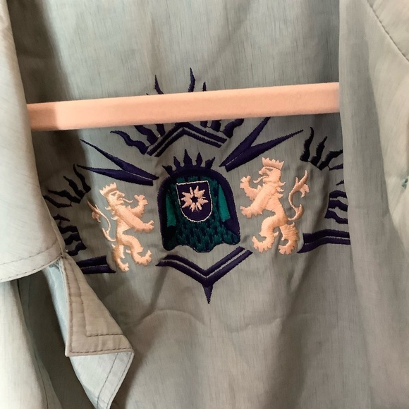 Vintage Women's 80's Pastel Green Longline Anorak Parka Coat Size S/M - Picture 9 of 13